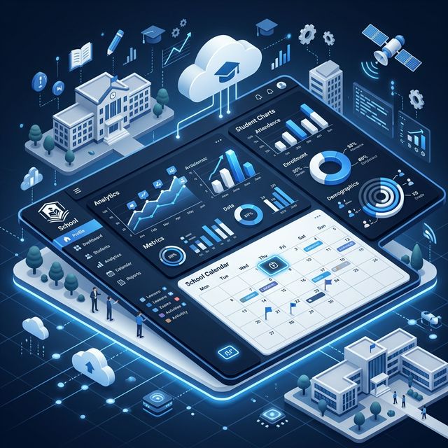 Best school ERP dashboard analysis